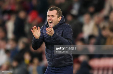 Nathan Jones reacts to Semi-Final defeat at Newcastle