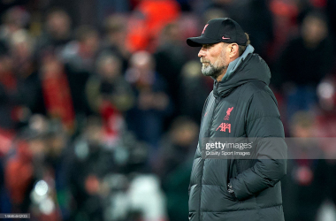 Jurgen Klopp watches on prior to Liverpool's 5-2 defeat to Real Madrid (Photo: Jose Manuel Alvarez/Quality Sport Images via GETTY Images)