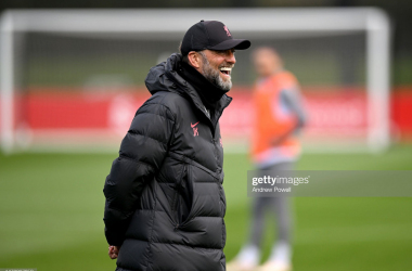 Jurgen Klopp oversees Liverpool training (Photo: Andrew Powell/Liverpool FC via GETTY Images)