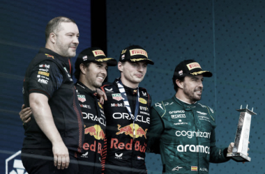 El podio del GP de Miami | Fuente: Getty Images