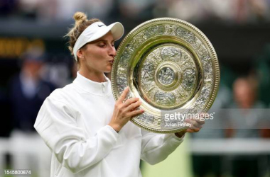 The Championships, Wimbledon 2023: Marketa Vondrousova completes fairytale run with championship win over Ons Jabeur in championship match