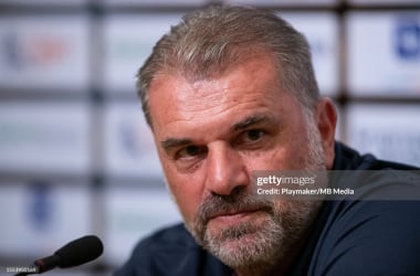Postecoglou is aiming to defy Spurs' poor form at the Emirates on Sunday (Photo by Playmaker/MB Media/Getty Images)