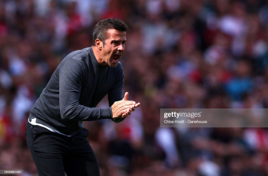 Marco Silva giving his team instructions during their 2-2 draw with Arsenal last weekend (Photo by Chloe Knott - Danehouse/Getty Images)