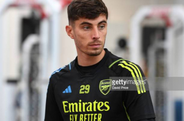 Kai Havertz in training for Arsenal (Photo by David Price/Arsenal FC via Getty Images)