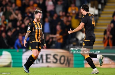 Aaron Connolly celebrates scoring for Hull City (Robbie Jay Barratt/Getty Images)