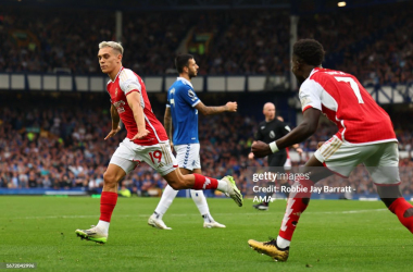 Everton 0-1 Arsenal: Trossard strikes to give Arsenal rare win away at Everton