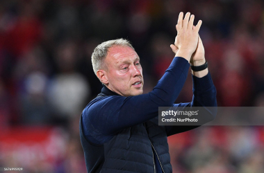 Steve Cooper pictured after Nottingham Forest's draw with Burnley on Monday night. Photo by NurPhoto/ Getty Images