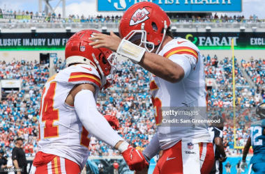 <span style="color: rgb(8, 8, 8); font-family: Lato, sans-serif; font-size: 14px; font-style: normal; text-align: start; background-color: rgb(255, 255, 255);">Patrick Mahomes let the Kansas City Chiefs to victory in Jacksonville, Florida. (Photo by Sam Greenwood/Getty Images)</span>