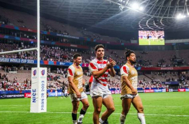Resumen y ensayos del Japón 28-22 Samoa en Mundial de Rugby