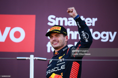 <span style="color: rgb(8, 8, 8); font-family: Lato, sans-serif; font-size: 14px; font-style: normal; text-align: start; background-color: rgb(255, 255, 255);">Race winner Max Verstappen of the Netherlands and Oracle Red Bull Racing celebrates on the podium during the F1 Grand Prix of Japan at Suzuka International Racing Course on September 24, 2023 in Suzuka, Japan. (Photo by Clive Mason/Getty Images)</span>