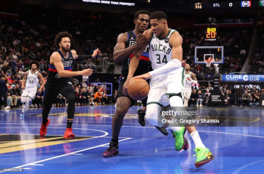 Los Bucks se llevan el Grupo B ante los Pistons