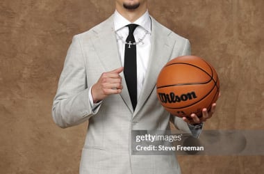 2025 NBA Draft - Round TwoBROOKLYN, NY - JUNE 26: Koby Brea poses for a photo after being drafted 41st overall by the Phoenix Suns during the 2025 NBA Draft - Round Two on June 26, 2025 at Barclays Center in Brooklyn, New York. NOTE TO USER: User expressly acknowledges and agrees that, by downloading and or using this photograph, User is consenting to the terms and conditions of the Getty Images License Agreement. Mandatory Copyright Notice: Copyright 2025 NBAE(Photo by Steve Freeman/NBAE via Getty Images)