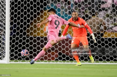 Luis Suarez scored Inter Miami's second (Credit: Hector Vivas)