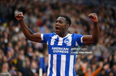 Danny Welbeck celebrates scoring against Newcastle in a recent game. (Photo by Mike Hewitt/Getty Images).  