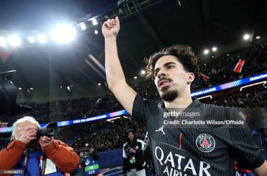The midfielder celebrates his first career hat-trick.(Photo by Charlotte Wilson/Offside/Offside via Getty Images)