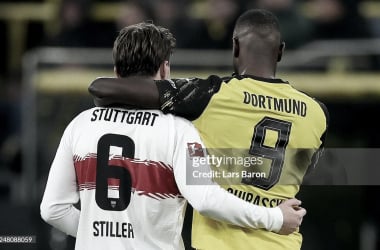 Guirassy y Stiller hablando/ Fuente: Getty Images