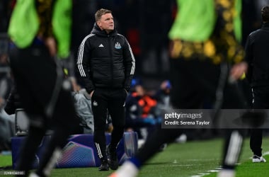 Eddie Howe in Marseille. (Photo by Serena Taylor/Newcastle United via Getty Images)