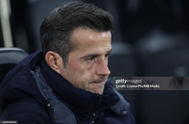 Marco Silva against Crystal Palace. (Photo by Crystal Pix/MB Media/Getty Images)