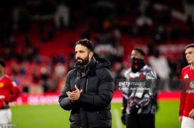 Ruben Amorim against West Ham. (Photo by Ash Donelon/Manchester United via Getty Images)