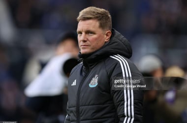 Eddie Howe against Burnley. (Photo by George Wood/Getty Images)