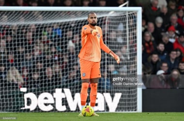Robert Sanchez at the Vitality Stadium. (Photo by Darren Walsh/Chelsea FC via Getty Images)