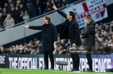 Thomas Frank and Keith Andrews. (Photo by Eddie Keogh/Getty Images)