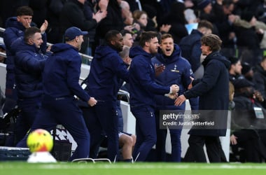 Thomas Frank against Brentford. (Photo by Justin Setterfield/Getty Images)
