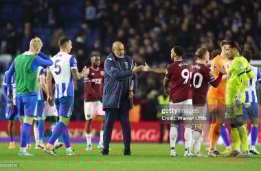 Nuno Espirito Santo at Amex Stadium. (Photo by Warren Little/Getty Images)