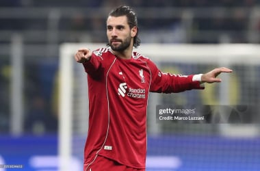 Dominik Szoboszlai at San Siro. (Photo by Marco Luzzani/Getty Images)