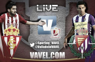 Resultado Sporting de Gijón - Real Valladolid en la Copa del Rey 2015 (1-3)