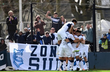 La celebración del Lobo. PH: 0221 Gimnasia