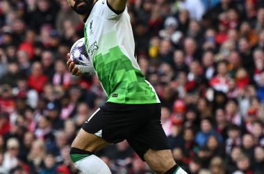 Salah celebra el empate de penalti | Twitter Liverpool