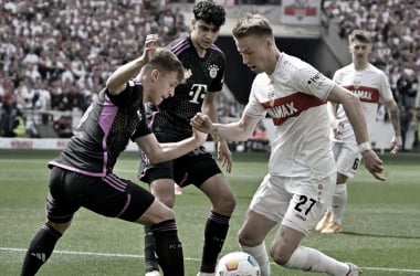 Stuttgart vs Bayern EN VIVO hoy, desempata el local (2-1)