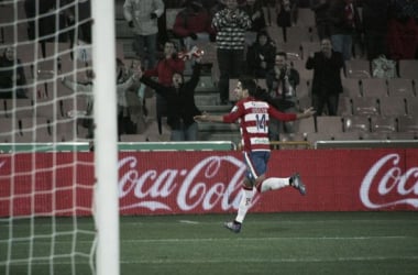 Recio marca el gol 700 del Granada CF en Primera