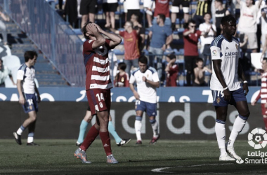 El Granada CF hinca rodilla en La Romareda