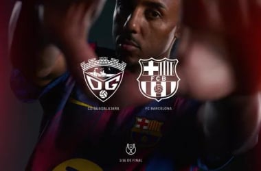 Cartel publicitario del partido entre el CD Guadalajara y el FC Barcelona. / Fuente: FC Barcelona
