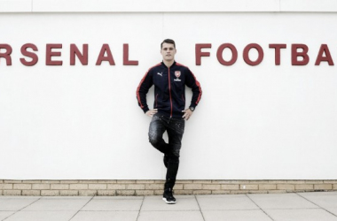 Granit Xhaka signs for Arsenal