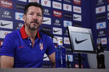 Simeone: "Nuestro clima es bueno"