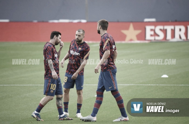 Entrenamiento del FC Barcelona con la mirilla puesta en el Villarreal