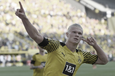 Com show de Haaland, Borussia Dortmund goleia Frankfurt na primeira rodada da Bundesliga