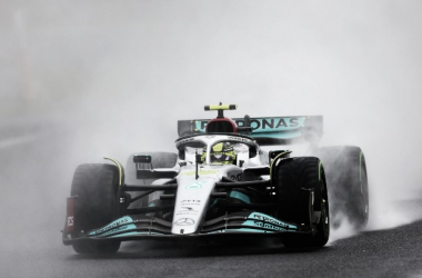 Lewis Hamilton en la segunda sesión de libres en Suzuka. / Fuente: F1