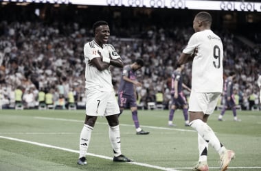 Vinícius, la luz del ataque del Real Madrid; Mbappé, la sombra