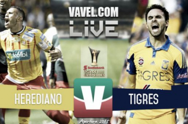 Resultado Herediano - Tigres en Concachampions 2015 (1-1)