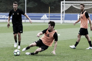 Los canteranos dan color al entrenamiento