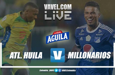 Resumen Atlético Huila (1) vs Millonarios (1) por la Liga Aguila 2019-II