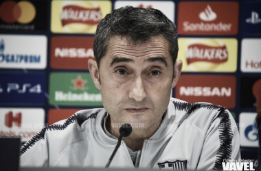 Ernesto Valverde: "Ha sido un partido complicado, hemos sufrido mucho"