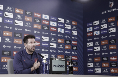 Simeone: "Mañana no tendrán un partido fácil"