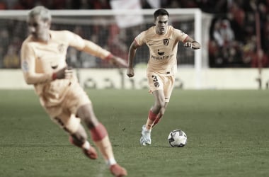 Reguilón y Griezmann en el último partido del Atleti | Foto: Atlético de Madrid