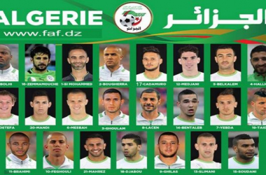 Argelia ya tiene sus 23 seleccionados