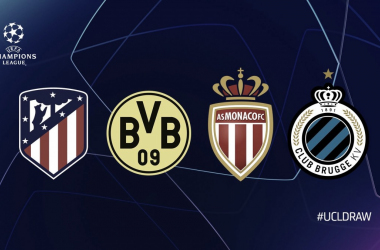 Análisis del Grupo A de la UEFA Champions League: Atlético de Madrid, Borussia Dortmund, Mónaco y Brujas.